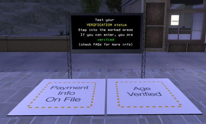 Age Verification Info and Test Zone